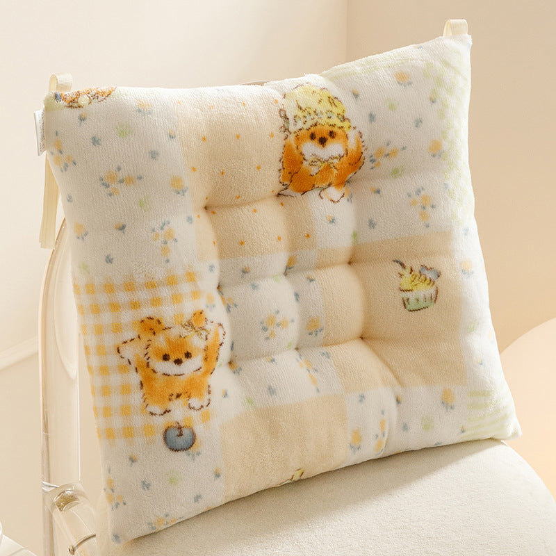 All-season square chair cushion - home, classroom, student stool pad - non-slip base - kids' floor mat