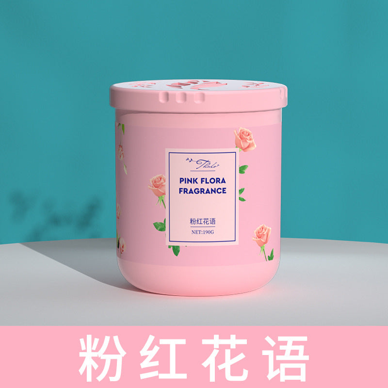 Tmall style round box solid perfume balm - home aromatherapy ornament, odor eliminator, fragrant indoor deodorizer, air freshener