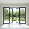 Heavy-duty folding doors available nationwide: wind-resistant, thickened aluminum alloy sliding and swing doors for hotels, clubs, shops, and villas