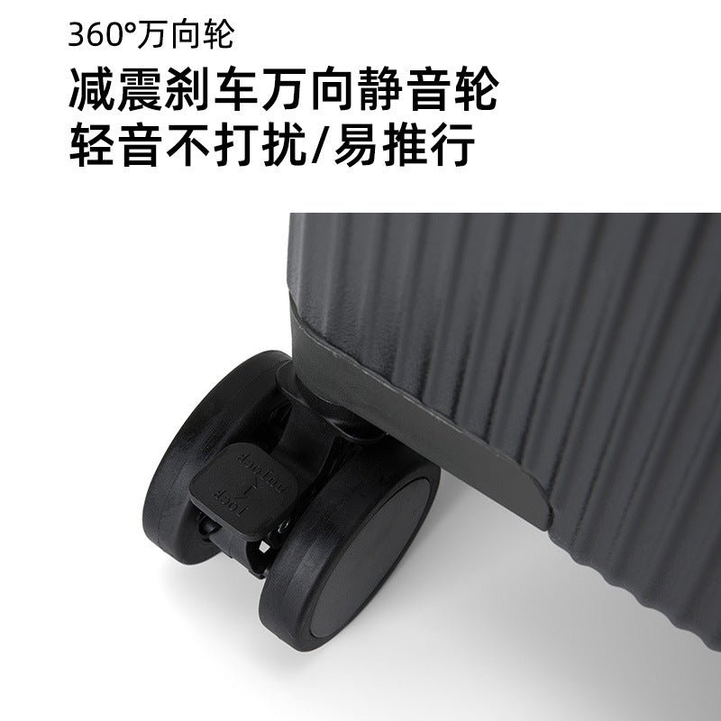 Front open aluminum frame suitcase 24 trolley case universal wheel travel bag 20 inch boarding case high value password box