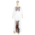 European and american cross-border e-commerce: , ,  - faux two-piece maxi dress, african plus size printed dress