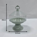 Classy display plate modern casual plastic round fruit plate multi-functional with lid large capacity plate glass plate