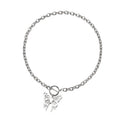 Sweater necklace wholesale european and american cross-border personalized jewelry women's butterfly niche high-end ot buckle autumn and winter accessories necklace
