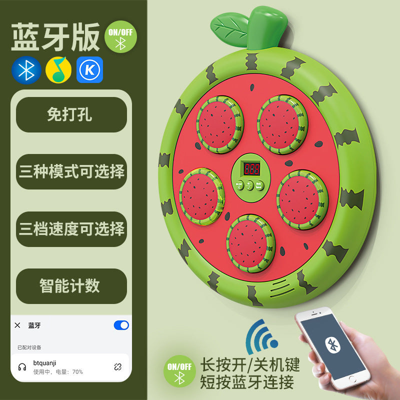 children's fun fruit boxing target bluetooth smart music rhythm electronic boxing trainer kids toy