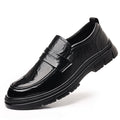Men's leather shoes: new spring/autumn fashion, hot-selling british style, wedding-ready, height-increasing, business casual, slip-on loafers