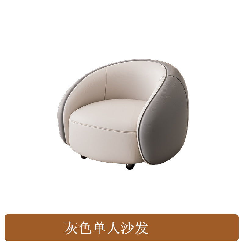 Curved sofa hotel lobby hall vip club rest area reception reception arc sales office negotiation sofa