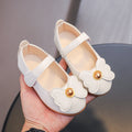 spring/autumn new princess shoes: stylish and trendy girls' leather shoes, soft-soled flats for toddlers and children