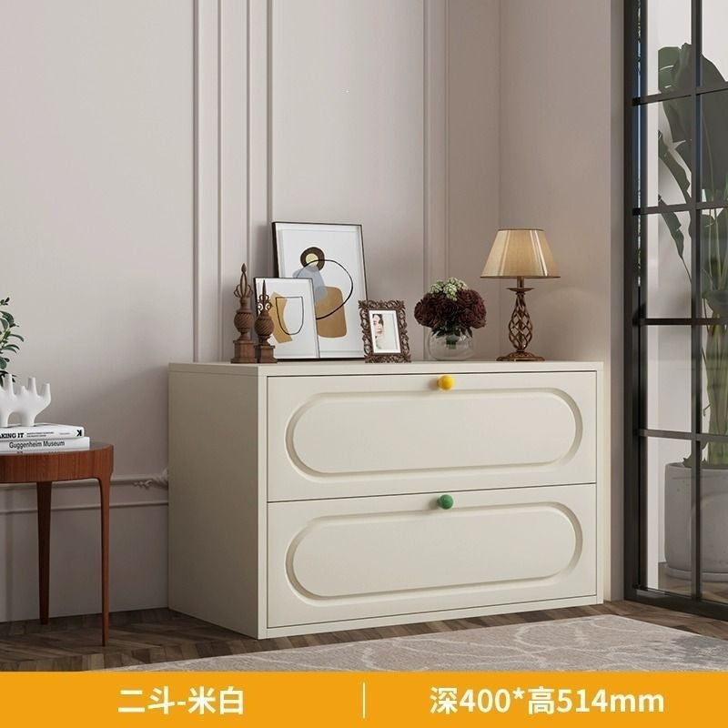 Iron chest of drawers bedroom storage cabinet living room side cabinet modern home steel storage drawer cabinet bedside cabinet