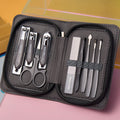 Mist gray [cost-effective] zipper bag 9-piece set