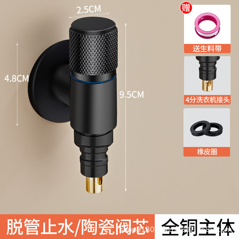 Special snap-on 46-point universal water nozzle drum angle valve connector for all-copper washing machine faucet automatic water stop valve