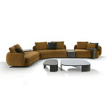 Saint-germain fabric sofa - luxury living room set, italian minimalist curved & unique shape sofa combination