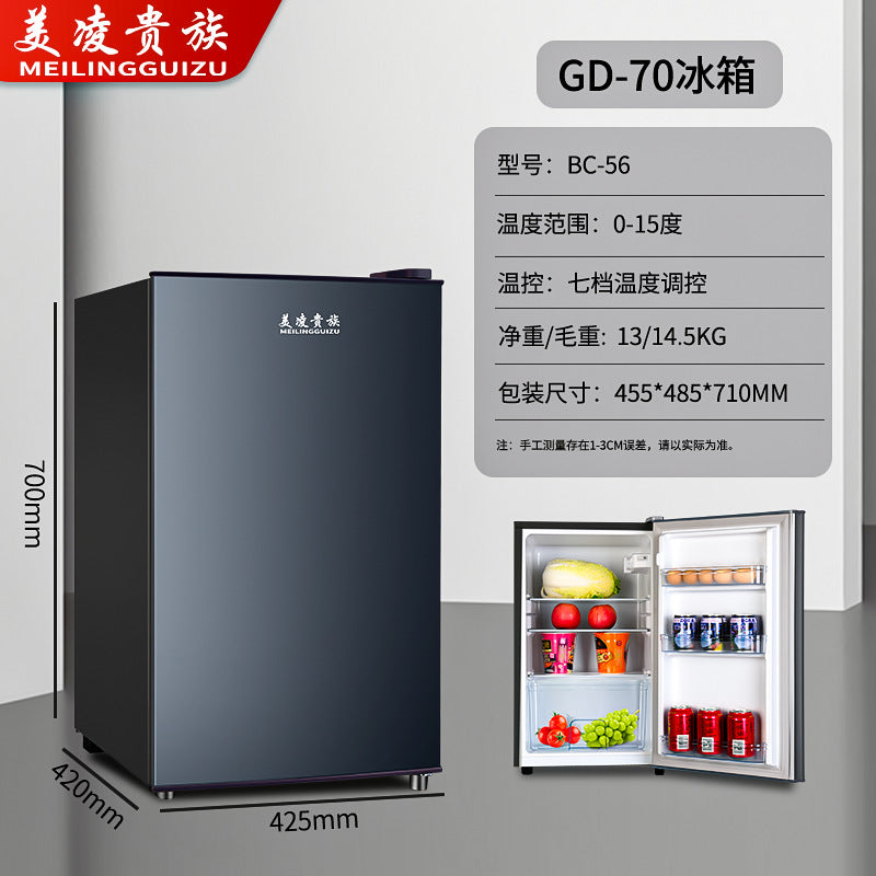 foreign trade single-door refrigerator, small household refrigerator, mini breast milk freezer, hotel small refrigerator, energy saving