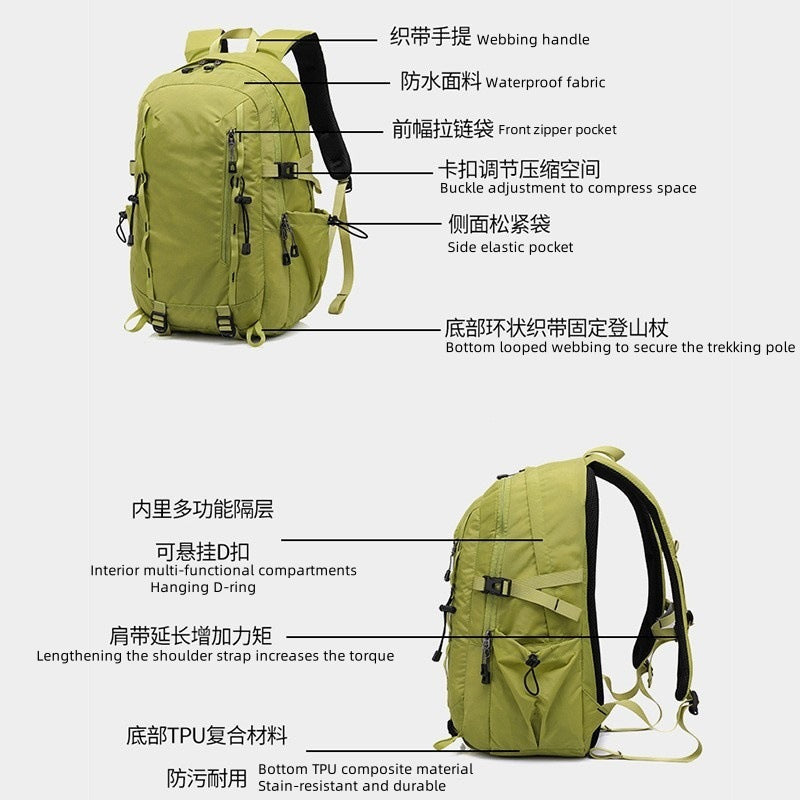 Outdoor Cycling Travel Mountaineering Bag Multifunctional Nylon Lightweight Backpack Outdoor Sports Bag