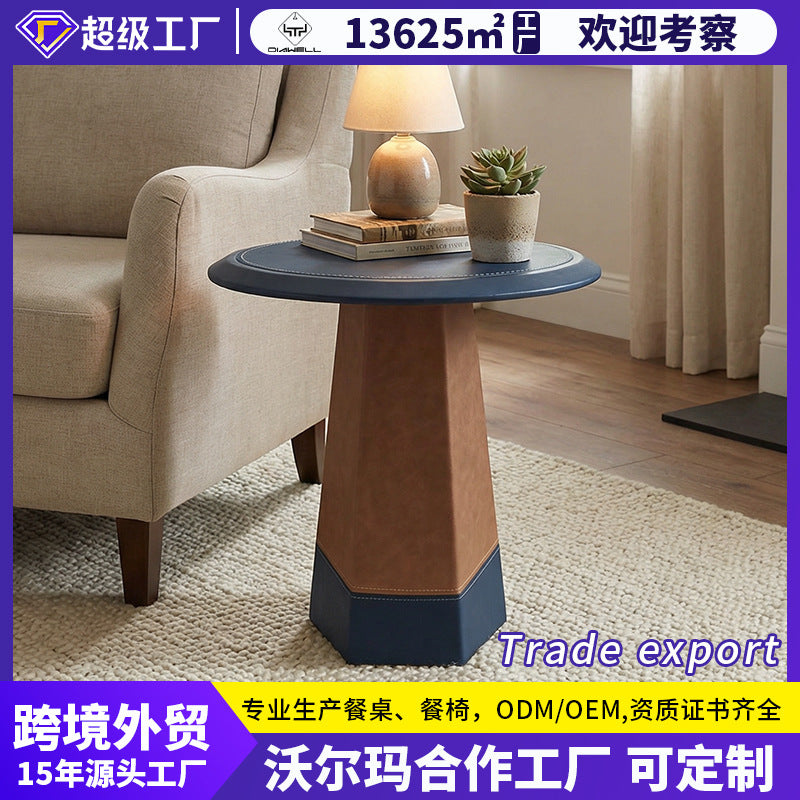 normcore saddle leather sofa side table living room for home small apartmentaccessible luxuryclassy corner table art small round table