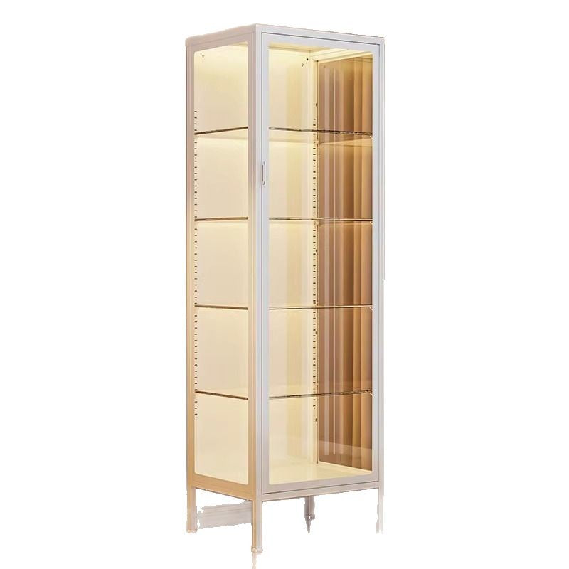 Glass display cabinet, hand cabinet, steel dustproof transparent model storage cabinet, pain cabinet, toy storage cabinet, display bookcase