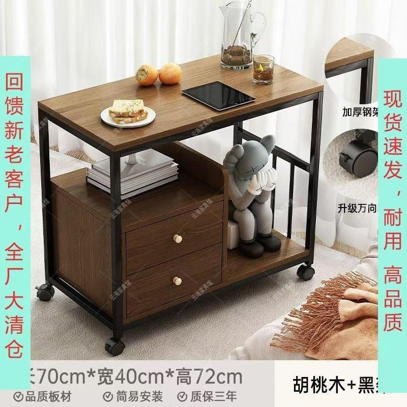 Double-layer negotiation table, living room casual slate coffee table, balcony coffee table, hotel bedroom small round table, tea table, others