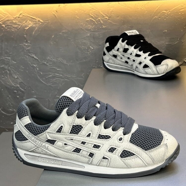 Men's argan shoes 2026 summer trendy mesh breathable lightweight versatile running shoes soft sole athletic casual shoes