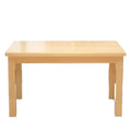 Solid wood dining table for home, small apartment, minimalist modern rectangular table, dining table for commercial restaurants and cafes