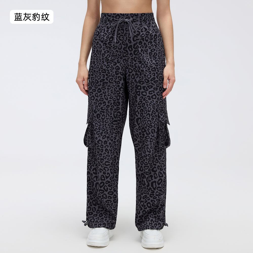 New outdoor running trousers - lightweight, quick-drying, multi-pocket, wide-leg cargo casual pants d25001