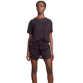 spring/summer new fashion heart print short sleeve & shorts pajama set - cross-border breathable loungewear for women - wholesale