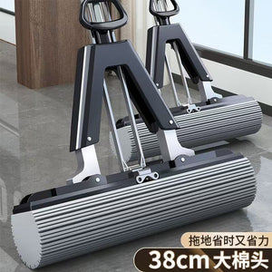new sponge absorbent mop head - efficient one-wipe, two-clean, hands-free cleaning tool - sponge mop for home use