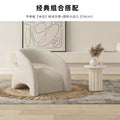 Single chair cashmere off-white + small side table (contact customer service for other colors)