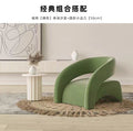 Cream style single sofa accessible luxury living room casual single chair clothing store beauty salon reception sofa one table and two chairs