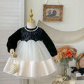 Girls' dress - new autumn  collection: stylish hepburn-inspired birthday dress for baby girls