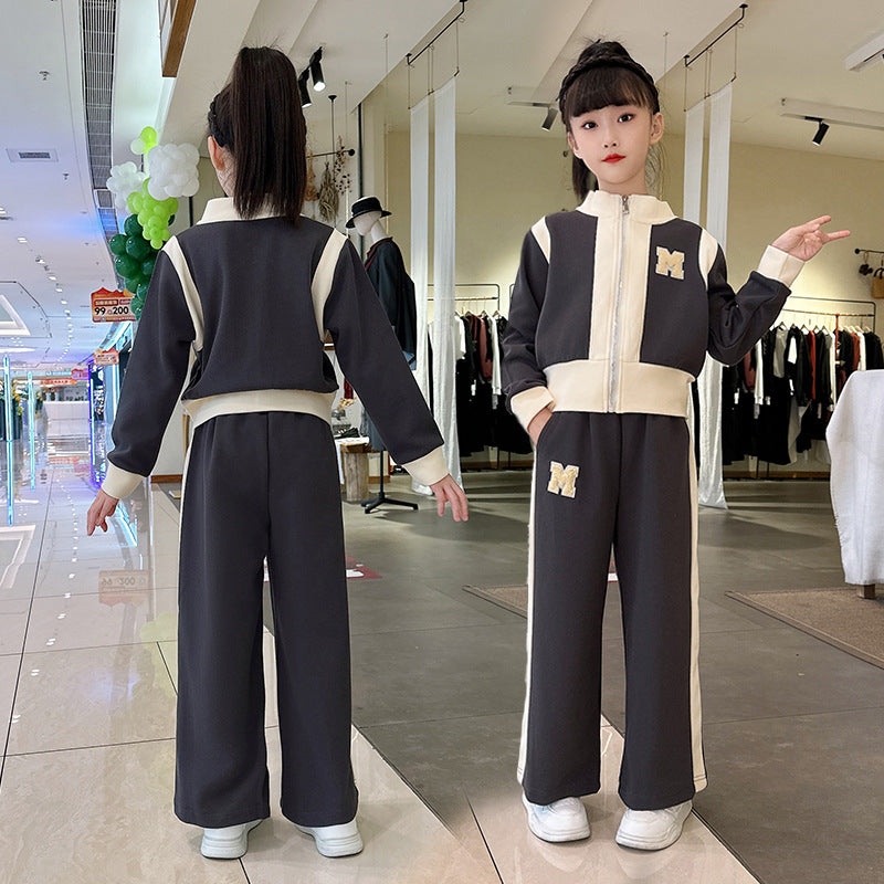 Girls' spring outfit set - loose fit, trendy & stylish  new collection - casual two-piece set for spring/autumn