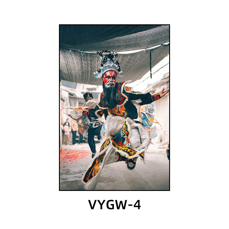 Chaoshan English song and dance decorative painting restaurant hotel box ethnic characteristics traditional culture hanging painting hot pot shop mural