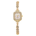 new small square quartz watch for women, elegant ladies' bracelet watch, suitable for middle and high school students