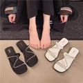 Summernew arrival sandals and slippers women's fashion fairy style home indoor non-slipoutwearfrenchcut outflats one-piece slippers