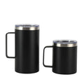 export insulated tumbler, 12/14oz double-walled stainless steel coffee mug with handle, business gift office mug