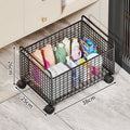 Bathroom cabinet under storage rack laundry detergent bathroom wheeled storage basket wash basin under washbasin movable storage rack
