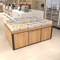 Supermarket shelf display rack bulk food cabinet island cabinet dried fruit candy biscuits bulk cargo cabinet bulk snack shelf
