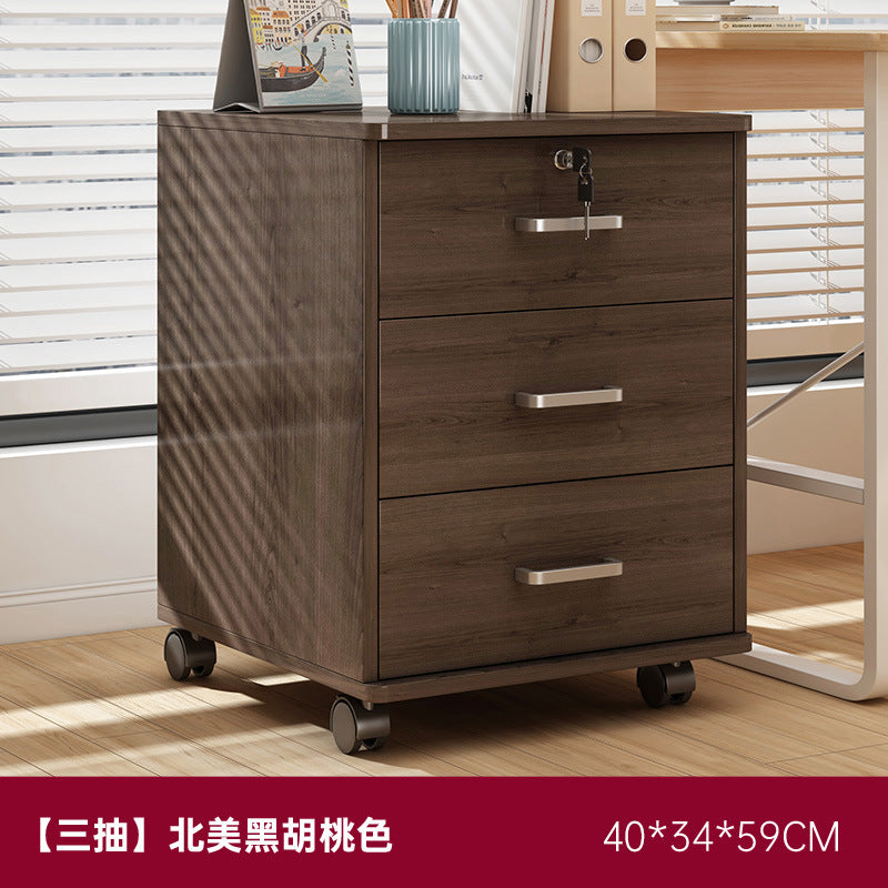 Filing cabinet office cabinet under the file table storage cabinet with lock storage cabinet office wooden drawer cabinet movable low cabinet