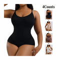 European and american plus size postpartum tummy control seamless bodysuit shapewear - one-piece shaper with waist cincher