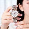 Factory direct: 2026 new women's fashion watch - korean style starry sky steel band quartz watch with full diamond accents - trendy design