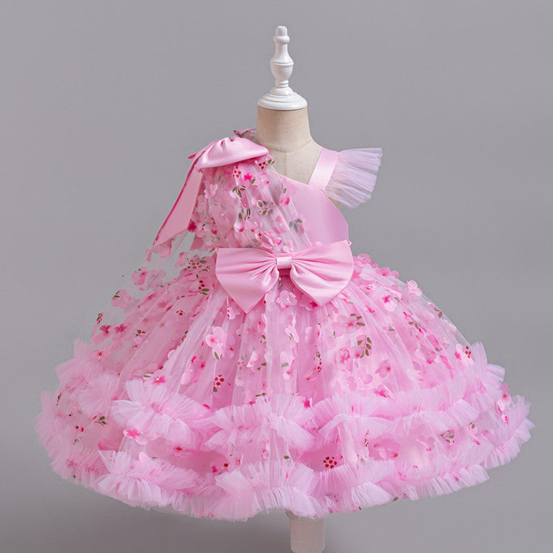 girls' dresses princess dress girls' children's day host performance costume niche design dress
