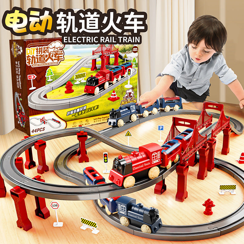 Electric high-speed train set with track - realistic model for boys - educational & fun birthday gift for kids