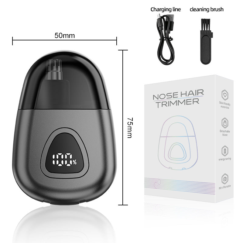 New rechargeable electric nose hair trimmer for men - mini portable hair grooming tool
