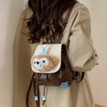 retro trendy small bag women's spring new versatile high-value backpack large capacity student school bag