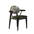 Italian normcore solid wood dining chair medieval style new arrival chair genuine leather casual restaurant backrest fabric chair dining table chair
