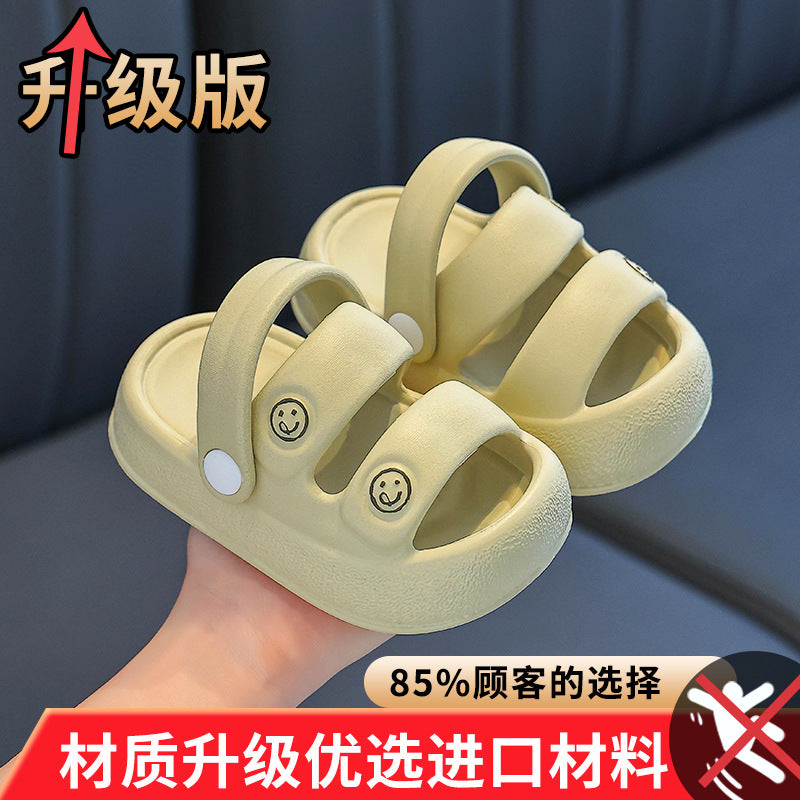Kids sandals  summer new fashion middle and big children's beach shoes girls k-style soft bottom kids shoes trendy