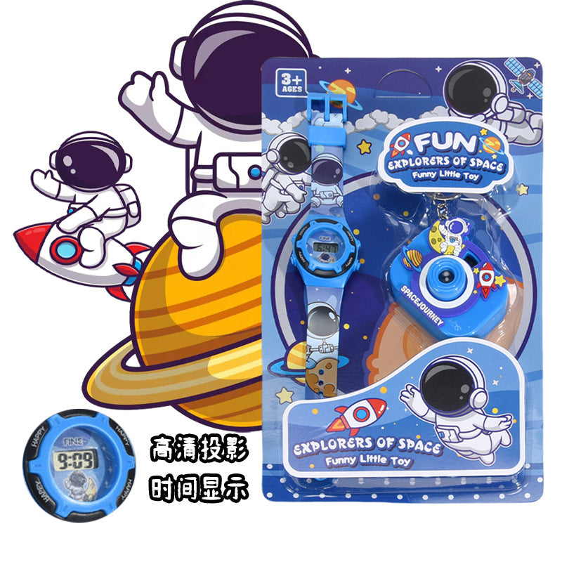 Cartoon projector camera - perfect birthday gift for kindergarten and elementary school students, class party favors, event prizes, educational watch toy