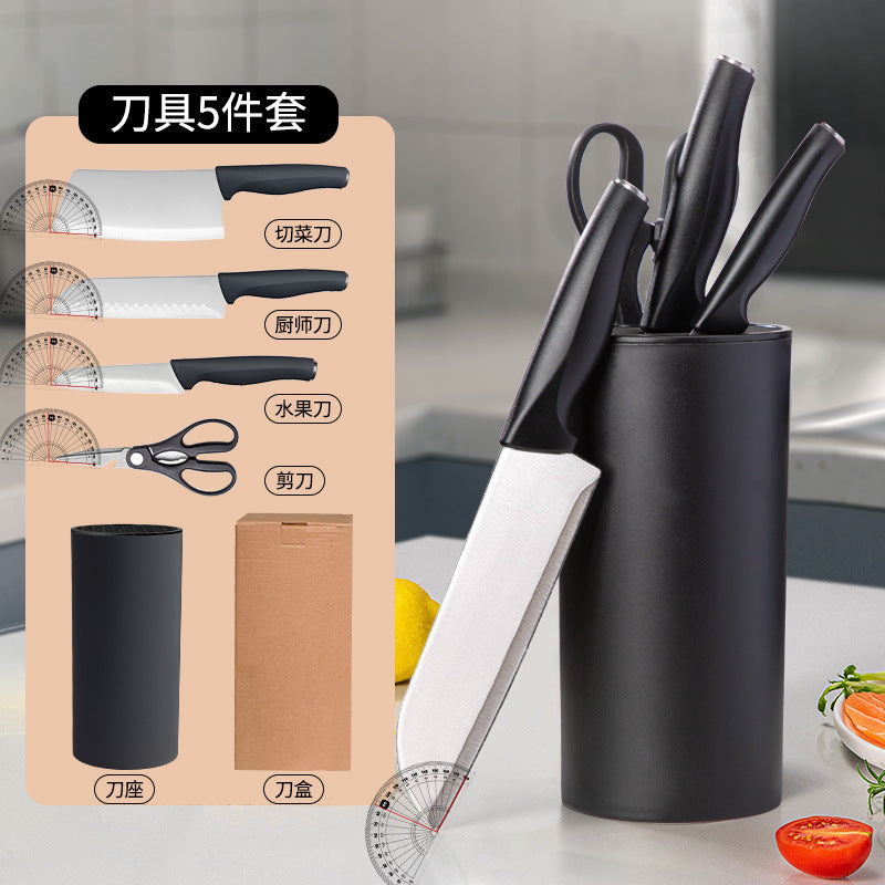 Yangjiang knife suit fruit knife slicing knife stainless steel complete set combination knife kitchen knife chef knife cross-border