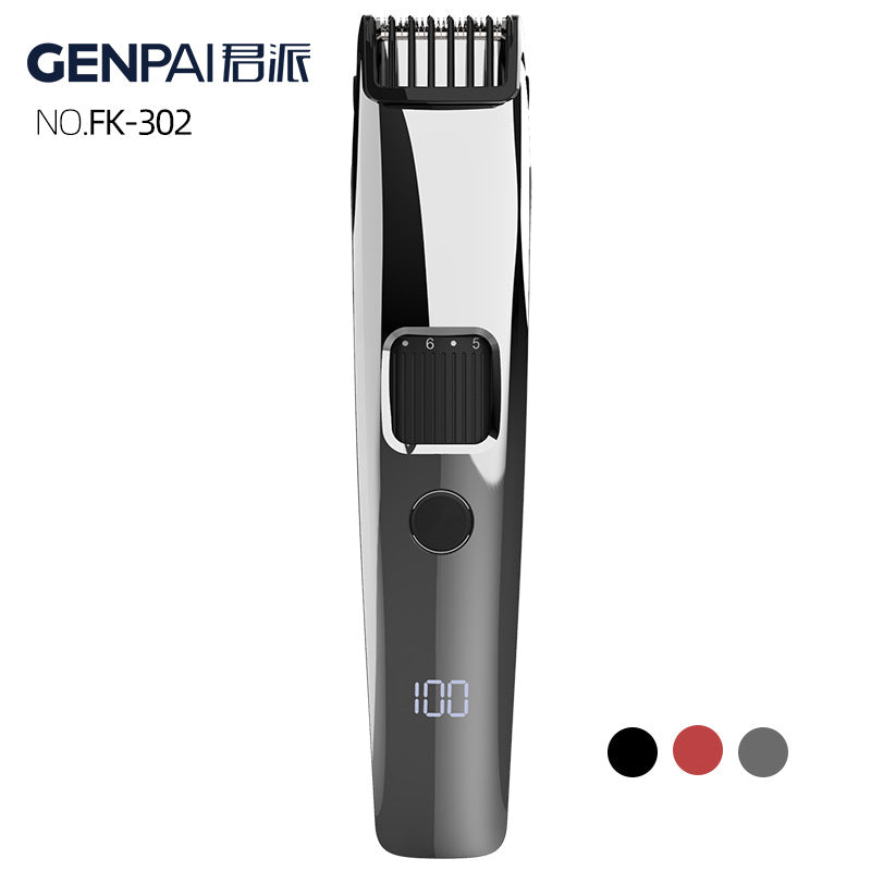 Personalized ten-stop fine-tuning usb rechargeable hairdresser electric clipper lcd electric clipper electric razor for shaving