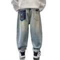 Boys' jeans - spring/autumn  new collection - mid-to-large size - spring pants - korean style casual loose fit long pants - trendy