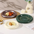 Ceramic steak dinner plate western food light luxury classy sense creative dessert plate for home donut high value dish plate