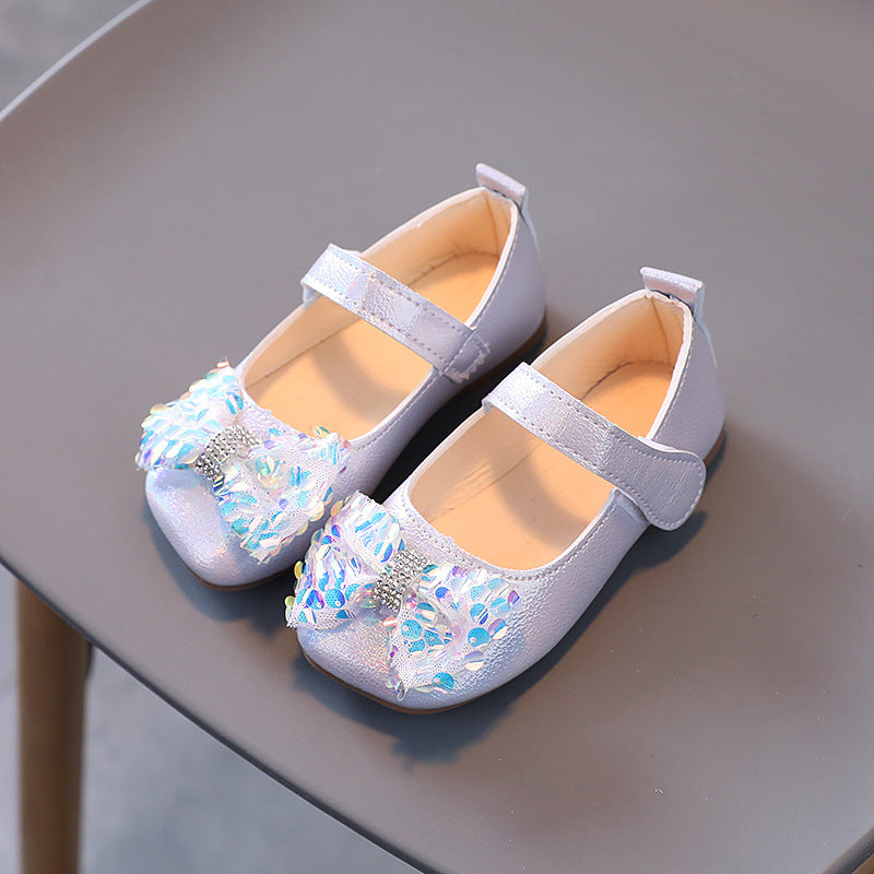 autumn new girls' princess shoes - stylish soft sole cute bowknot toddler & baby flats
